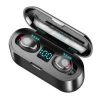 8D Stereo 2000Mah bluetooth True Wireless F9 Mini Bass Earbuds With Charging Case Lcd Display Headphone